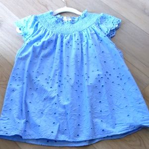 Loft smocked neck top